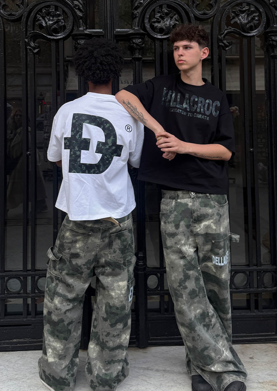 CAMOUFLAGE BLACK TEE