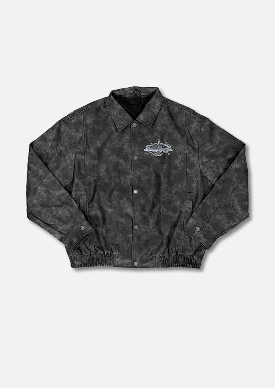 SCULPTURE LEATHER JACKET