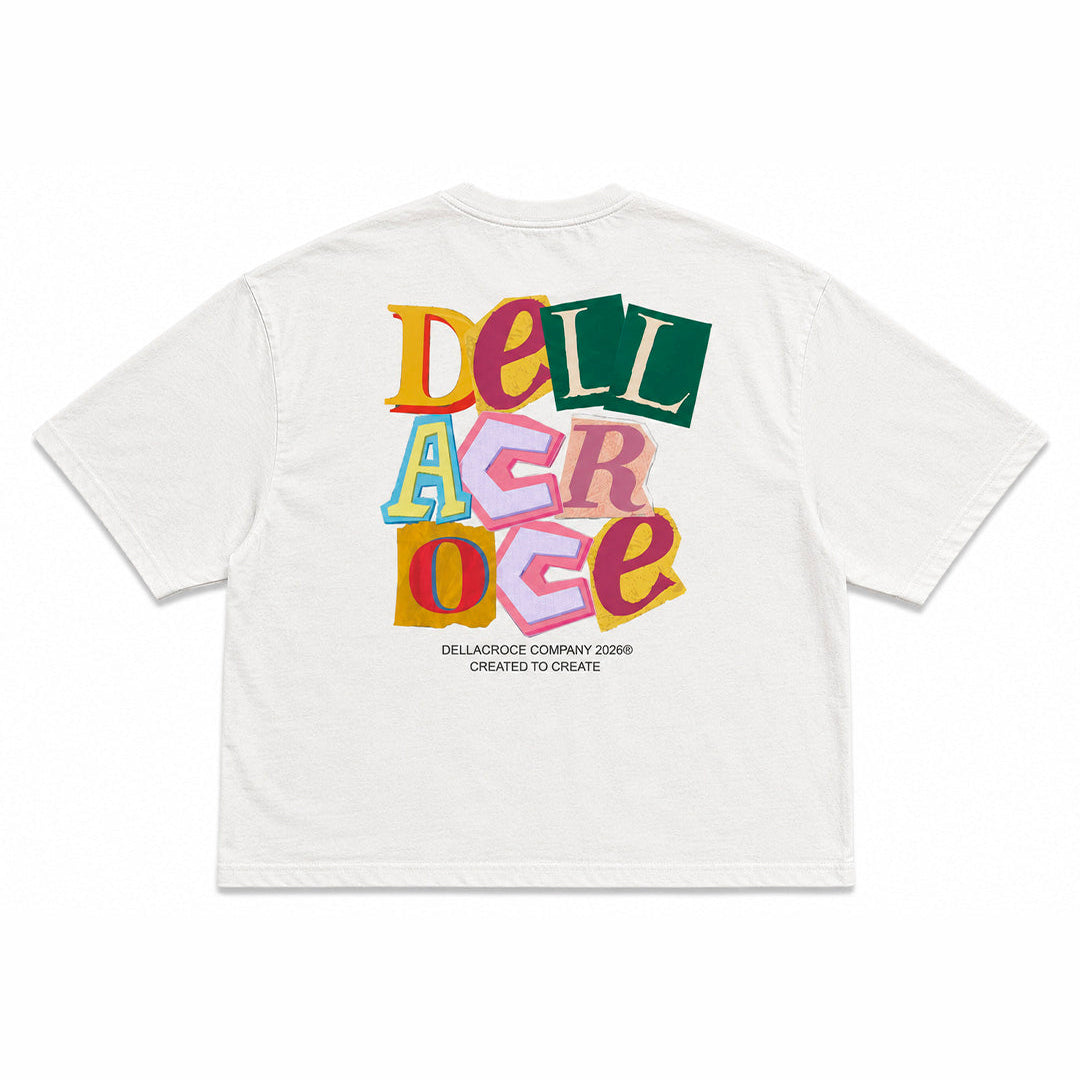 NEWSPAPER WHITE TEE