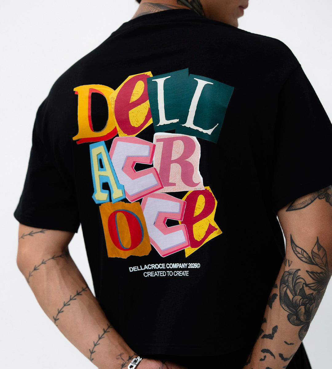 NEWSPAPER BLACK TEE