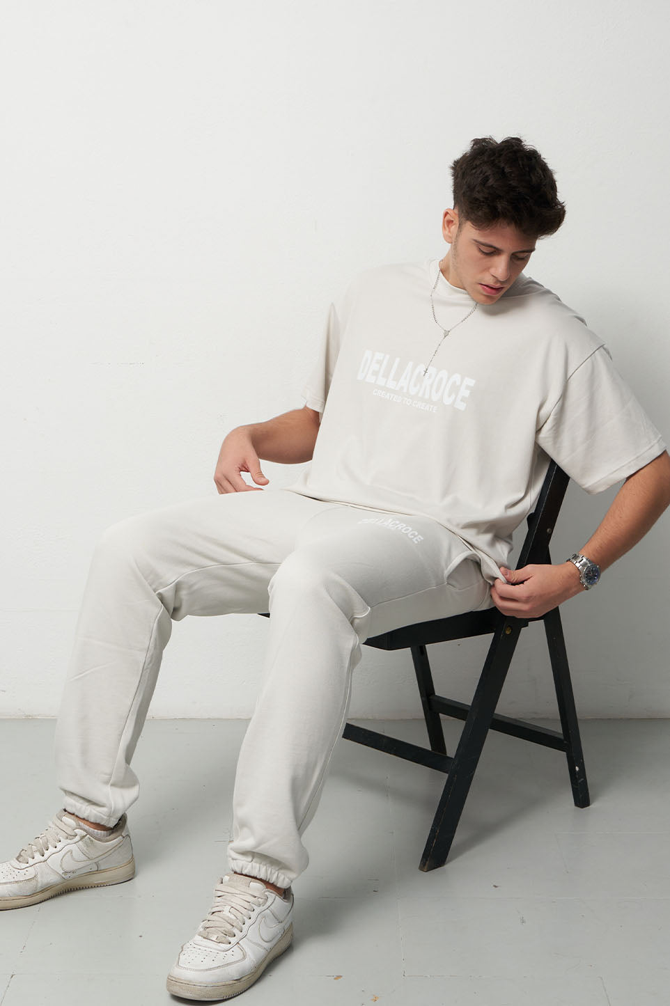 BASIC GLACERY GRAY BOXY TEE