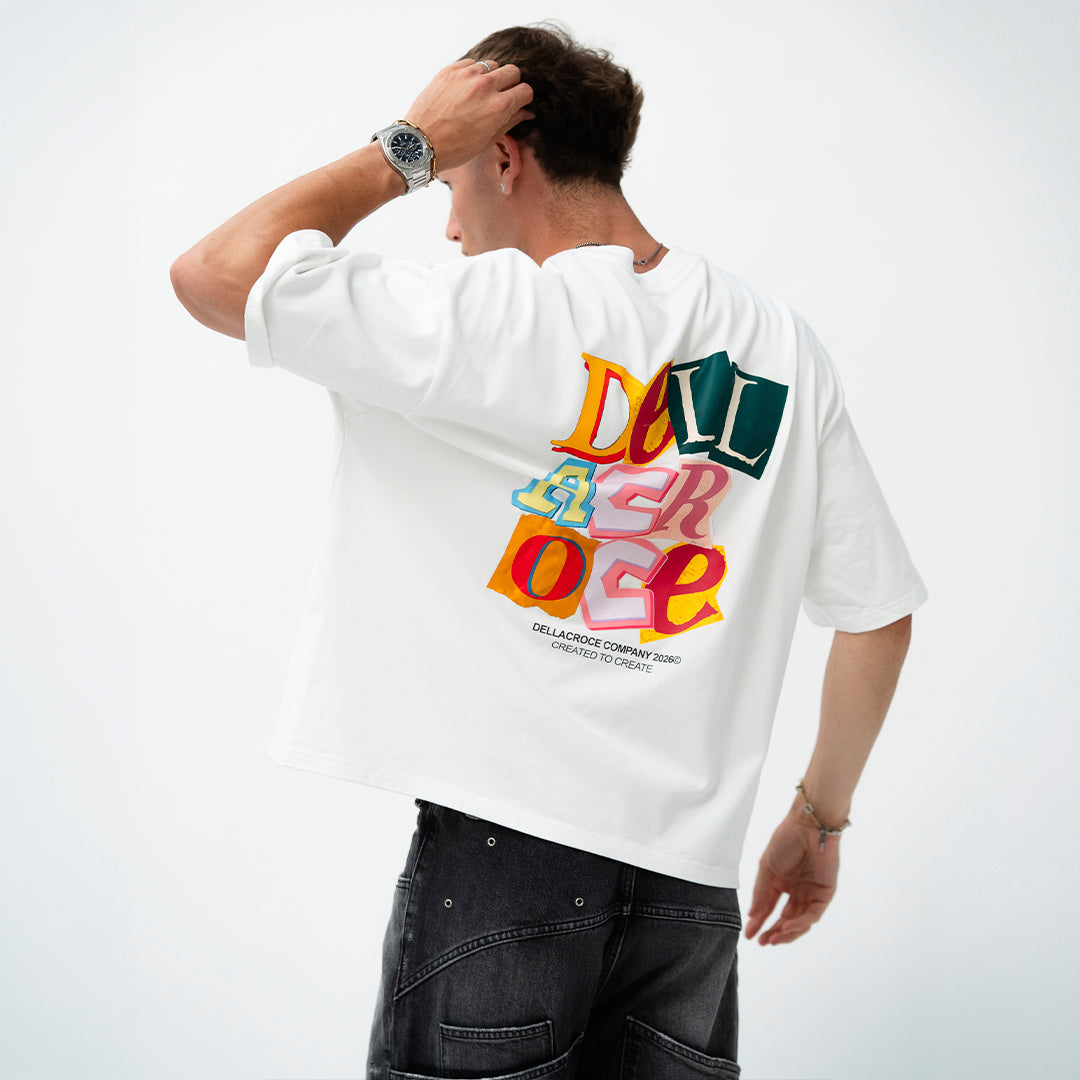 NEWSPAPER WHITE TEE