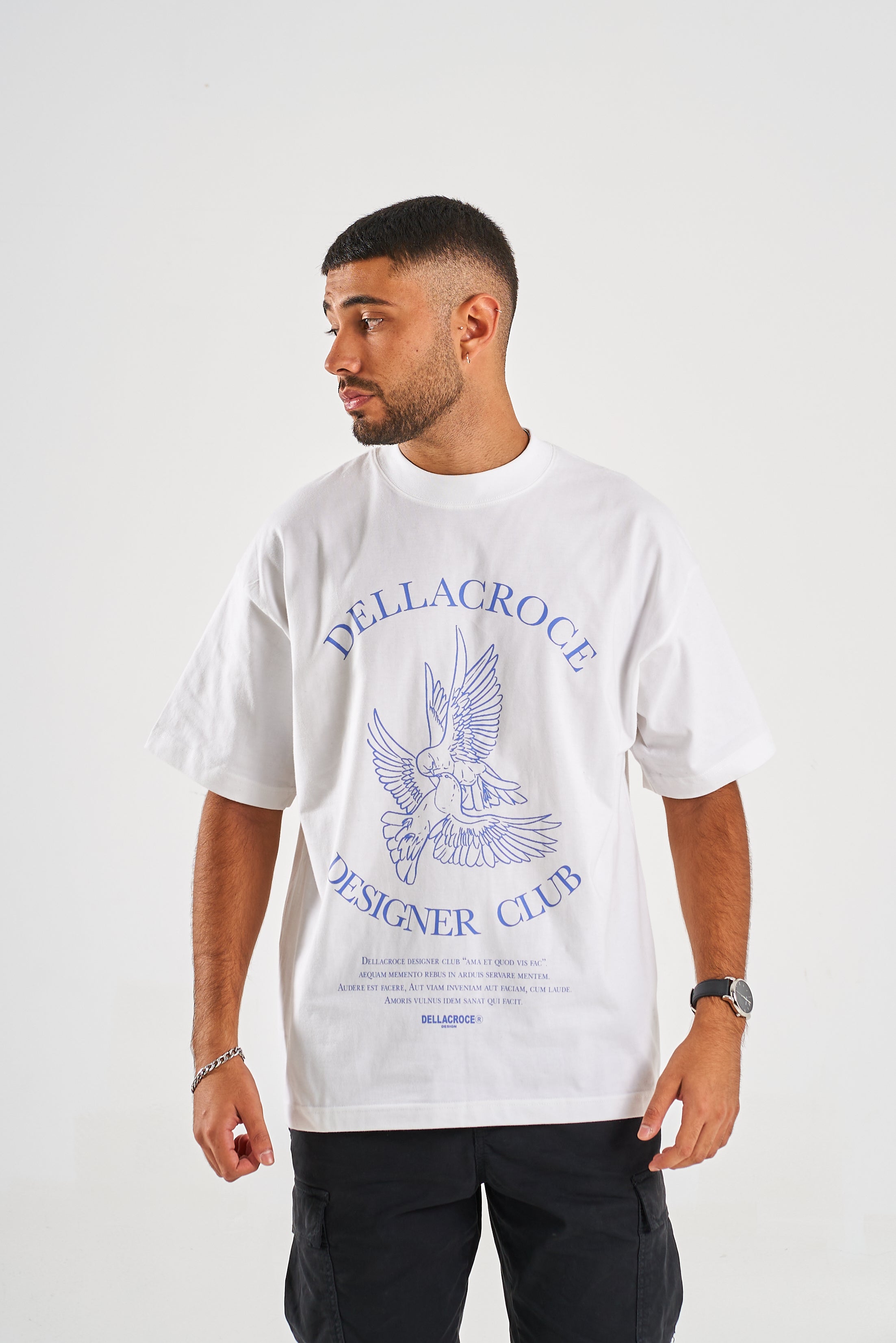 Designer white hotsell tee