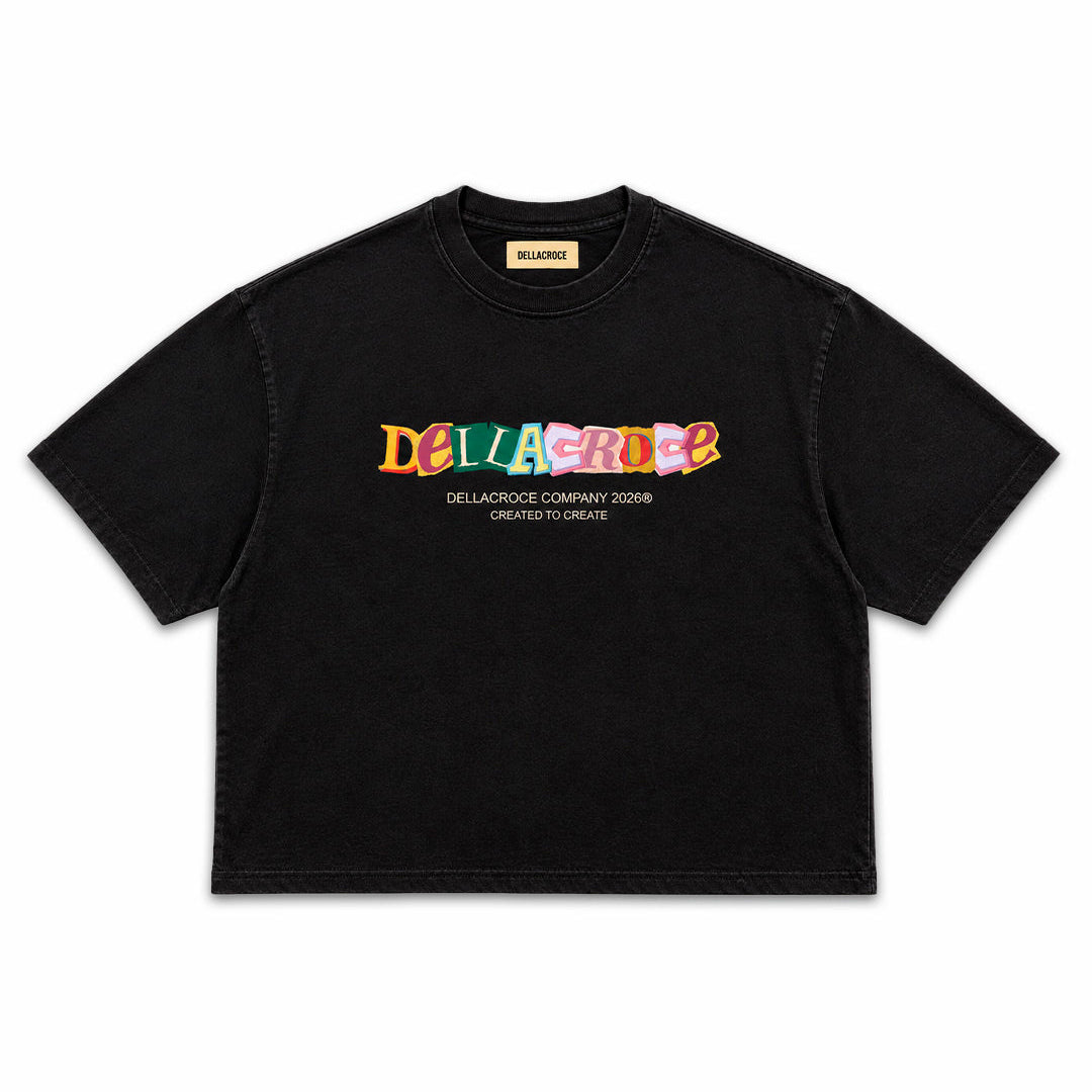 NEWSPAPER BLACK TEE