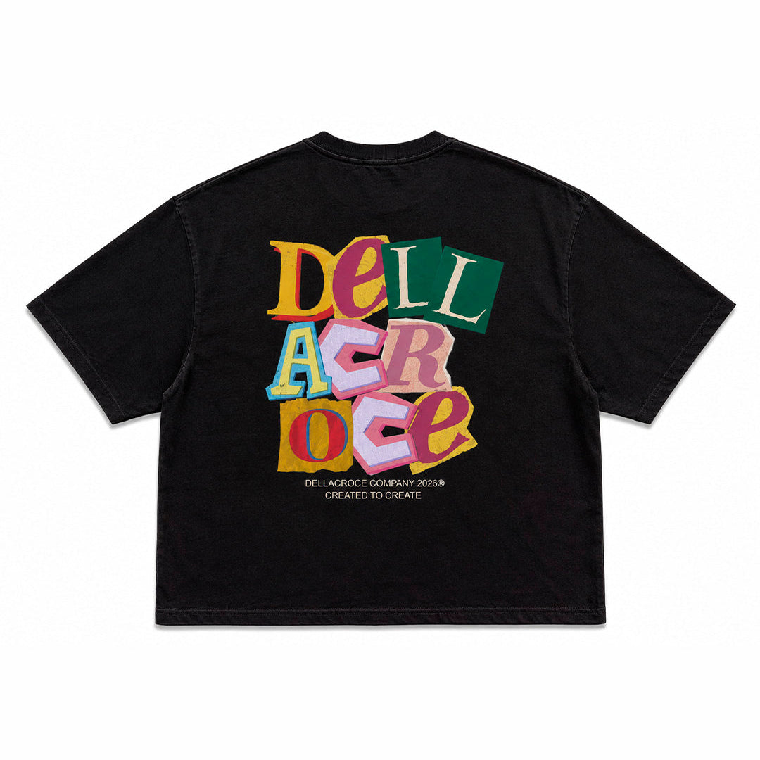 NEWSPAPER BLACK TEE