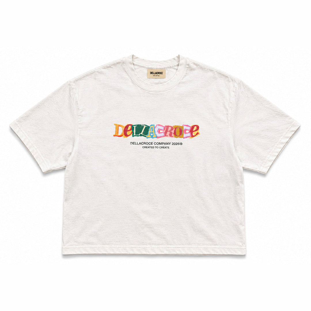 NEWSPAPER WHITE TEE