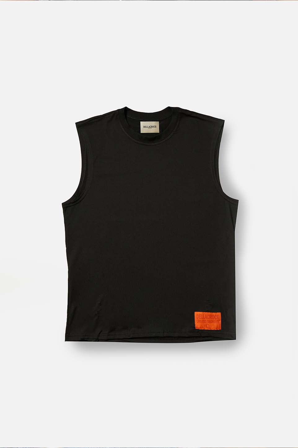BLACK SLEEVELESS TEE
