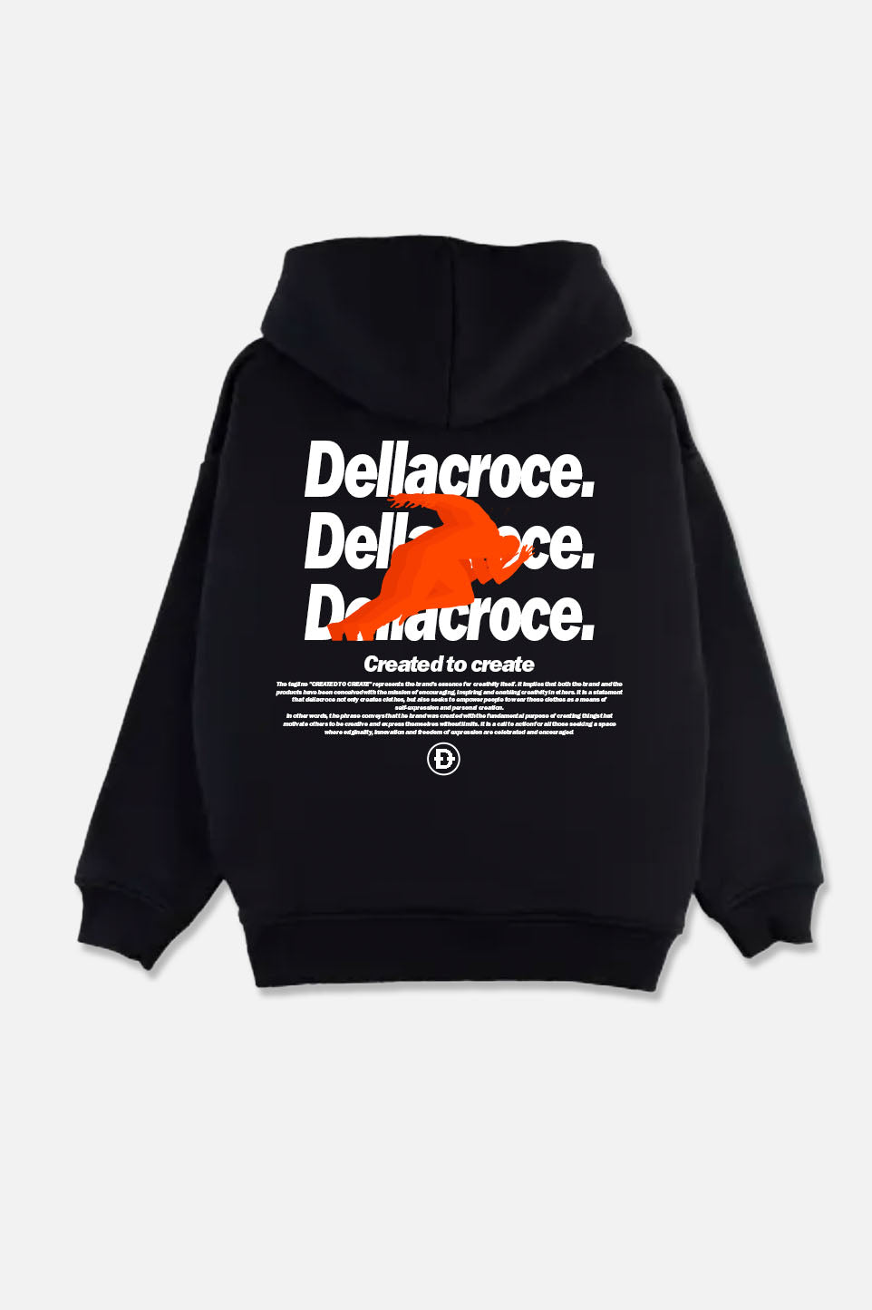 RRRUN. BLACK HOODIE