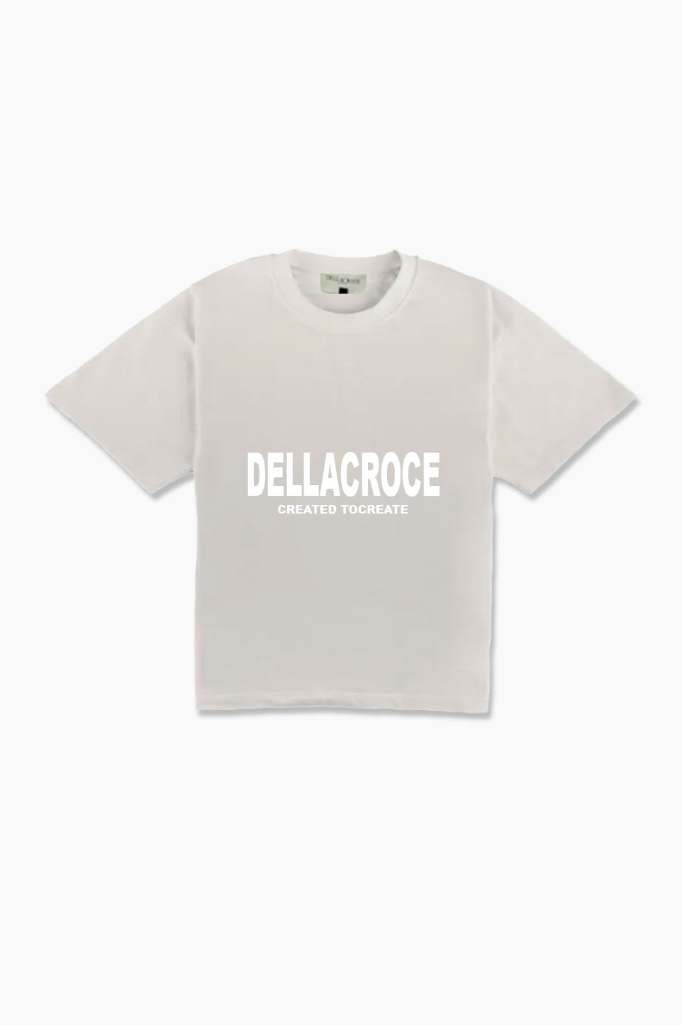 BASIC GLACERY GRAY BOXY TEE
