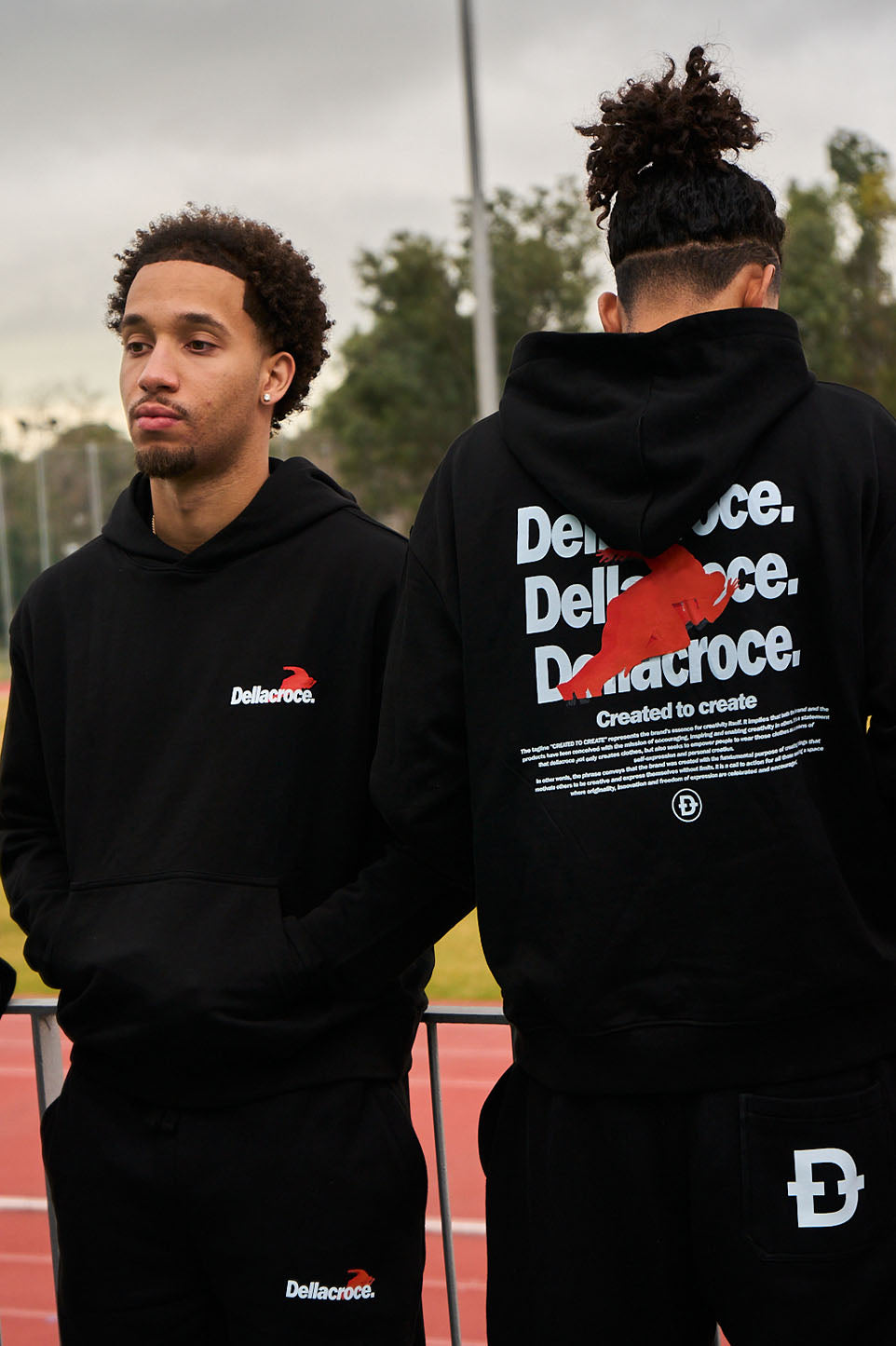 RRRUN. BLACK HOODIE