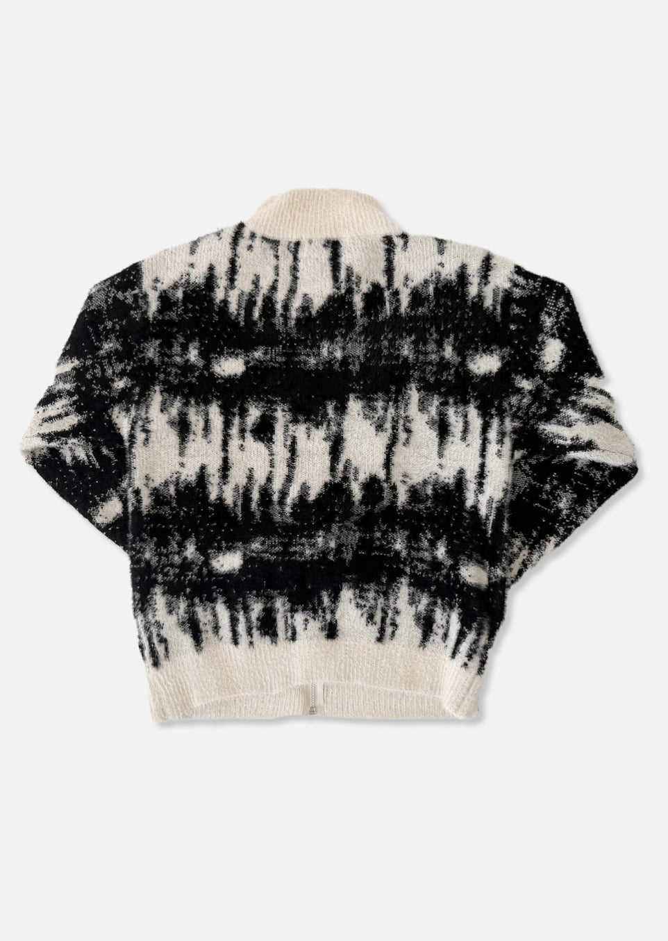 STEEL BADGE BLACK COW CARDIGAN